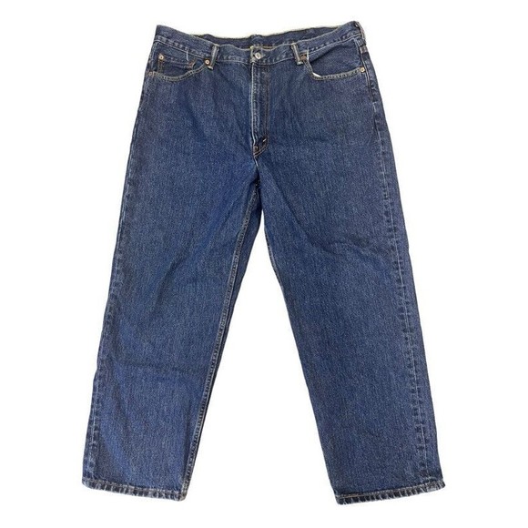 Levi's 550 Jeans Relaxed Medium Wash Denim Blue Jeans Pants Men's Size 42x30 - Picture 1 of 8
